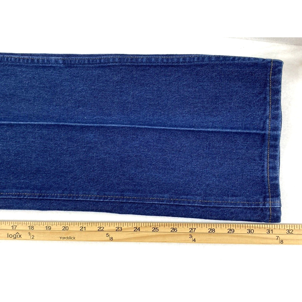 Wrangler Jeans Mens 38 x 31.5 Slim Fit Dark Wash Denim 36MWZ Cowboy Casual - Picture 10 of 11